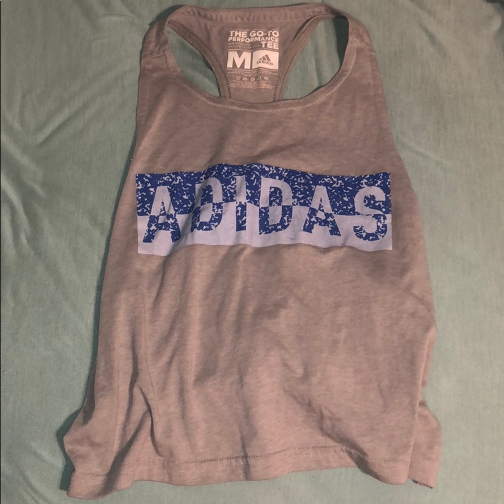 Adidas cropped workout tank